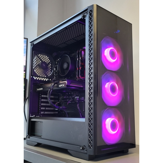 Używany Komputer do gier także Battlefield 6  MATREXX 50 R5 5600 16GB DDR4 RX 6600 8GB SSD 512GB  650W W11Pro